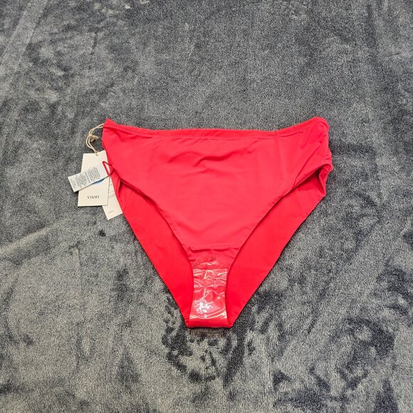 Vuori Dune Bikini Swim Bottom Womens XL red high waisted pocket performance NWT - Picture 10 of 12